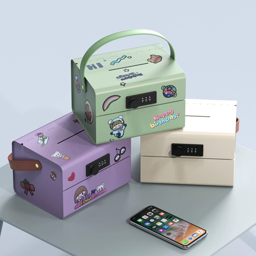 Копилка из кованого железа, детский ящик для паролей, сейф большой емкости, копилка, креативные принадлежности на день рождения для мальчиков и девочек.