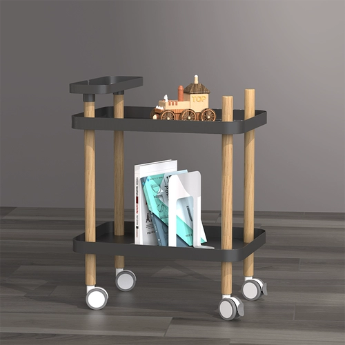 Несколько углов дивана, несколько железных искусств с помощью шкивов с мультифункцией, простой журнальный столик, настройка Nordic Ins Trolley