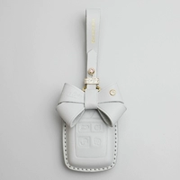 Land Rover, ключница с бантиком, из натуральной кожи