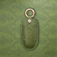 Audi, кожаная зеленая ключница