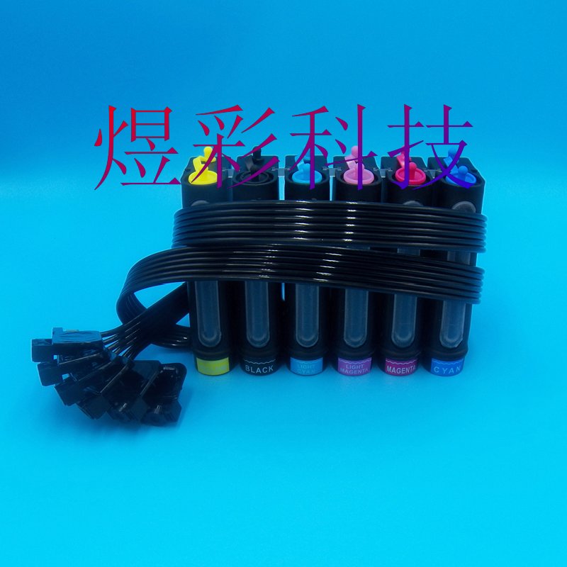 Compatible with EPSON T50 R330 1390 1400 L800 L805 L1800 UV Continuous Ink supply System Ink cartridges