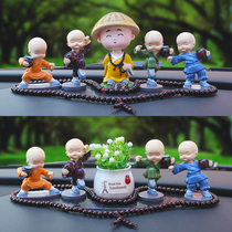 Small monks car Ornament Pendulum in Interior Control Terrace Network Red Upscale Mens Car Dolly Foreground Decorative supplies Great All