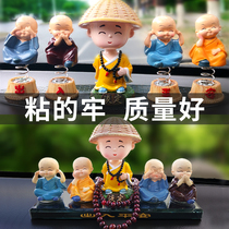 Meditation upscale 4 small monks net red car swing piece car decorated New Years car decorated with interior decoration