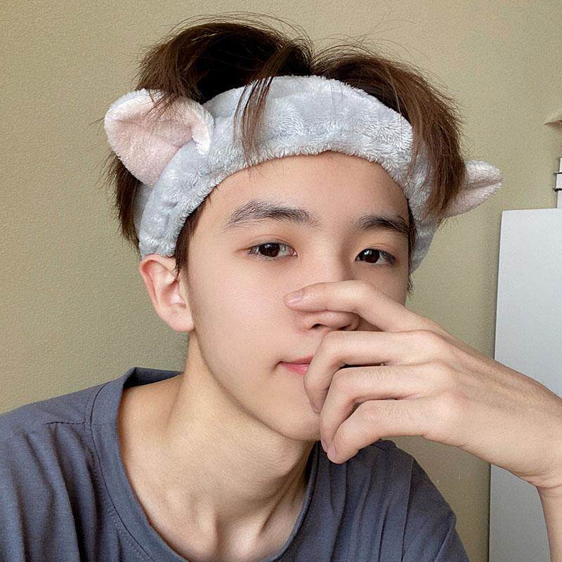 Face-washing headband men's face-washing special mask non-slip hair band headgear headscarf simple hair-pressing boy's headgear