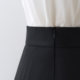 Black pleated skirt 2022 new high-waisted mid-length skirt women's summer design niche a-line skirt covering the crotch