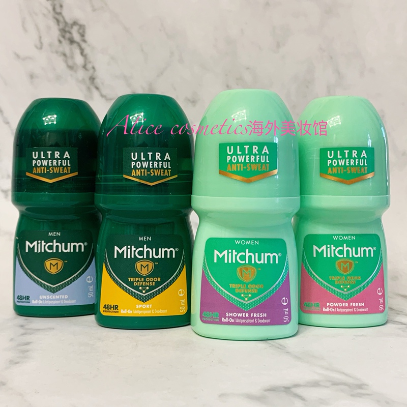 Mitchum Deodorant Roll-On for Men and Women, Underarm Dryness, Odor Removal, Fragrance-Free, Antiperspirant Roll-On