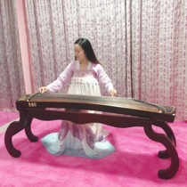 Guzheng bracket Zen type solid wood piano rack portable household A- shaped musical instrument leg sitting h-type high-grade antique rack