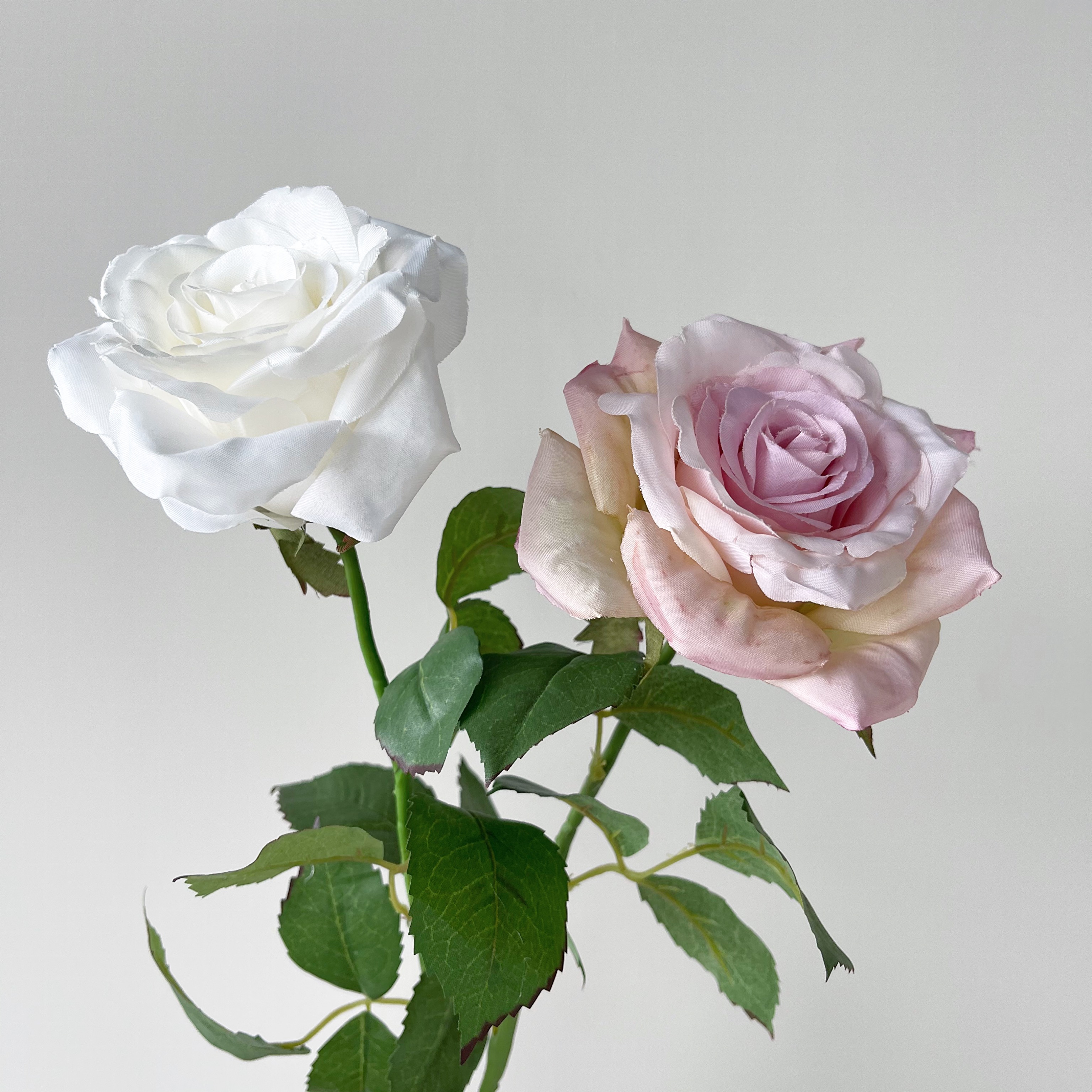 JUNJUN artificial flower roses high-quality British garden roses natural Korean flower arrangement home vase