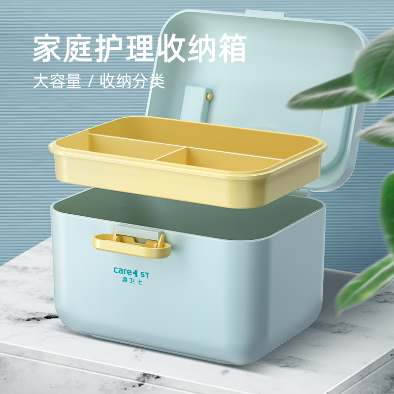 Home Medicine Box Students Dormitory Cosmetics Wash Pint Containing Box Home Portable should First aid large capacity medical box