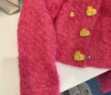 Красная демисезонная дизайнерская куртка, в стиле Шанель, тренд сезона