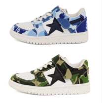 (Special Price Film Purchase) Snow State Jam Bape Boy Clothing Camouflate Stars Sneakers (with shoe box)