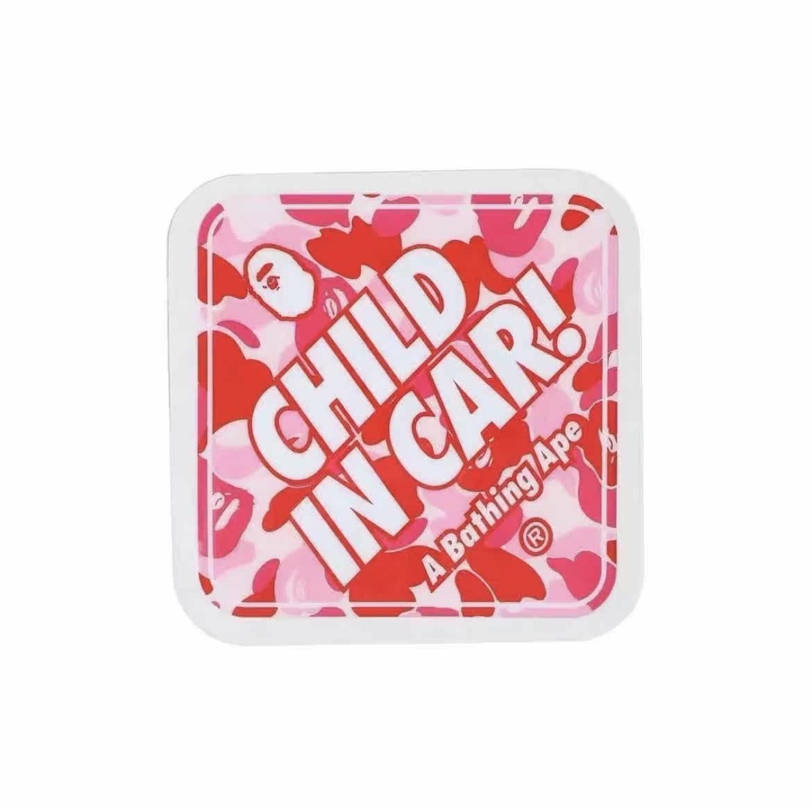 (Partly Domestic Spot) Snow national sauce bape body stickers Cartoon sticker car stickers (child in car)