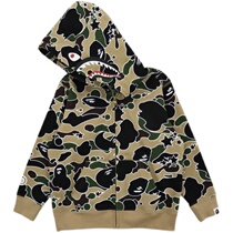 (special price domestic spot) Snow national sauce bape child clothing sta new camouflate shark lian hat and coat jacket