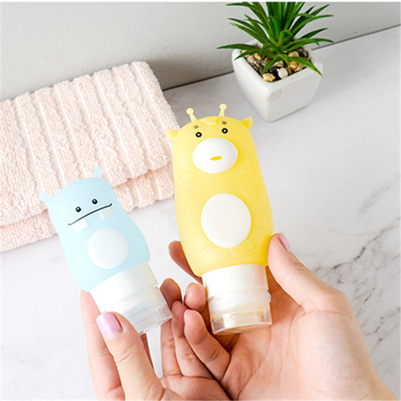Portable Travel Bottled Shampoo Shower Gel Silicone Empty Bottle Travel Wash Bag Cosmetic Bottled Small Bottle