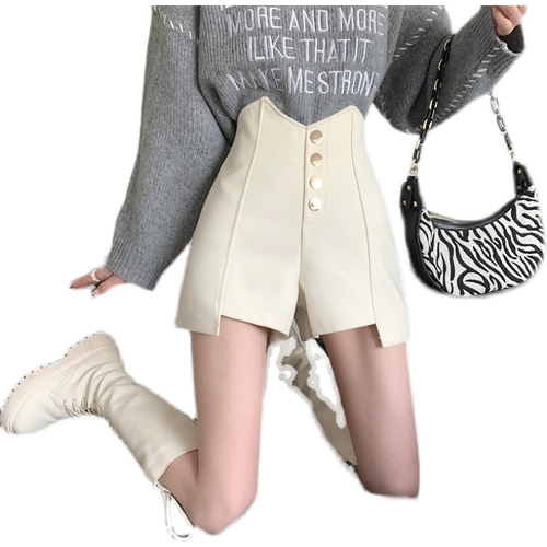 Черные осенние повседневные брюки для отдыха, костюм, шорты, коллекция 2023, оверсайз, в корейском стиле, свободный крой