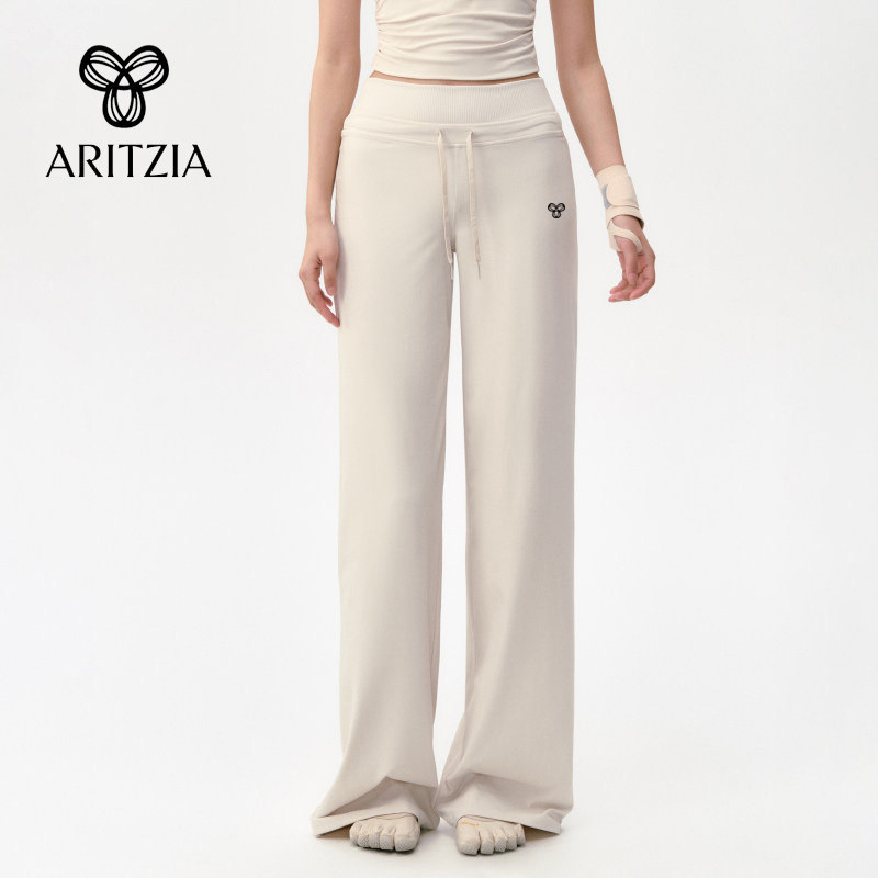 Canada's Aritzia Tna Loose Casual Sports Pants with Drape Effect, Slimming Yoga Training Pants, High-Waisted Wide-Leg Pants