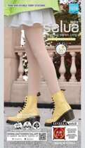 South Korea Salua Saint-Roya autumn and winter thin leg socks double-shaped bottoming jumpsuit 700m black flesh