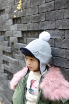 salua St. Roya Korean childrens hat men and women with the same style windproof ski ear protection autumn and winter
