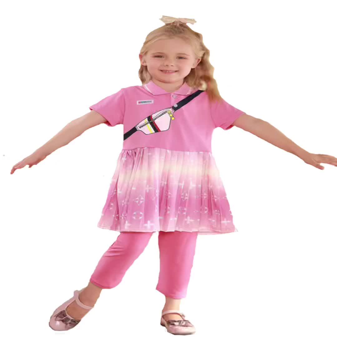 2022 Girls' Dresses With Bow Princess 