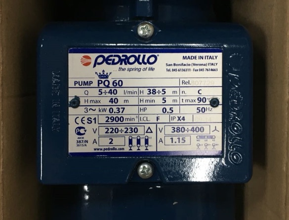 Italian Original Pedro Water Pump Pedrollo-Pq60-Pqm60 Machine Tool Oil Pump Wire Cutting Circulation Pump Italian Original Pedro Water Pump Pedrollo-Pq60-Pqm60 Machine Tool Oil Pump Wire Cutting Circulation Pump