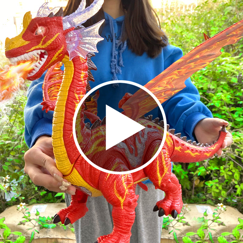 Supersized Spray Electric Dinosaur Toy Will Walk Down Egg Emulation Animal Barking Dragon Superboy Boy Model