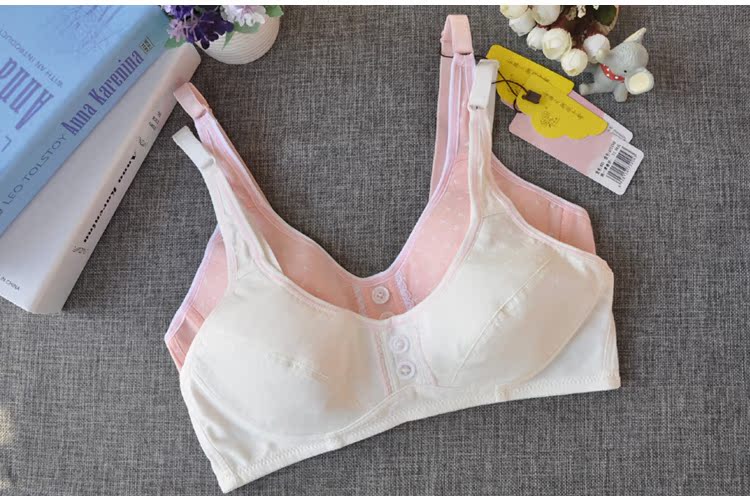 Không có vòng thép cô gái đồ lót cao sinh viên thời kỳ phát triển nhỏ vest cotton khóa nữ thanh thiếu niên áo ngực ao lot cho nguoi nguc to