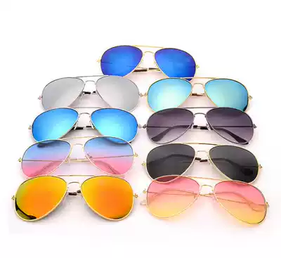 3025 sunglasses fashion men and women's color film retro toad mirror sunglasses pilot sunglasses Tide people