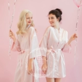 Розовый банный халат для невесты, для подружки невесты, делается под заказ, с вышивкой, подарок на день рождения