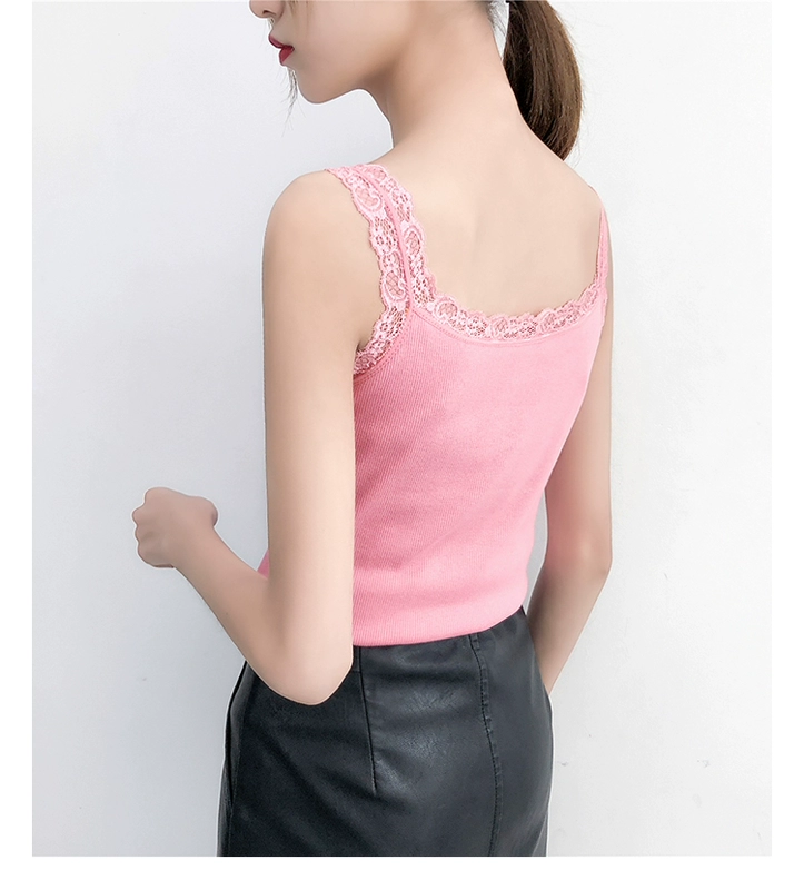 Mùa thu đông cộng với áo nhung dày ấm áp áo yếm nữ phiên bản Hàn Quốc của quần áo mùa thu đồ lót bó sát áo vest không tay