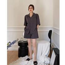 Sleepwear Womens Summer Thin minimalist days Ins Wind Short sleeves Couple suit can be worn out of two sets of home conserved men