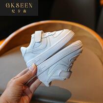 GicCarson baby white shoes girl Spring and autumn 1 3 year old baby shoes toddler soft sole footwear boy xf0308