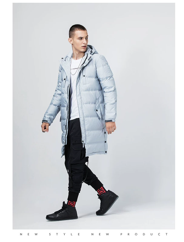 [Chính hãng] quần áo nam bước đặc biệt 2019 thu đông mới dài phần ấm áo khoác giản dị xu hướng áo lạnh - Thể thao xuống áo khoác