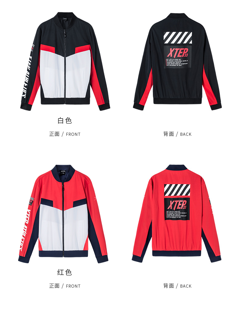 [Lin cập nhật cùng một đoạn] áo khoác đôi nam đặc biệt 2019 mùa xuân mới áo khoác nam thể thao đích thực - Áo khoác thể thao / áo khoác áo khoác nam anta