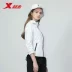 Áo khoác thể thao nữ Xtep 2018 mùa thu mới áo gió hai lớp áo khoác trùm đầu cho nữ áo gió thể thao hàng đầu - Áo gió thể thao