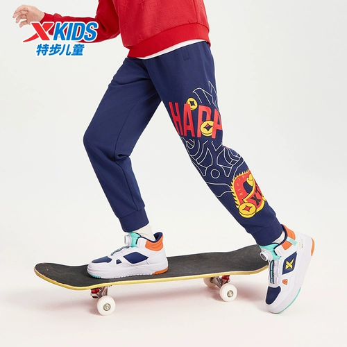 Xtep, летняя одежда, демисезонные детские удерживающие тепло спортивные штаны, подходит для подростков