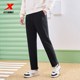 Xtep sweatpants ຜູ້ຊາຍລະດູຫນາວໃຫມ່ velvet ກາງເກງອົບອຸ່ນການຝຶກອົບຮົມ knitted trousers ແລ່ນ ankle-cinch ກາງເກງຜູ້ຊາຍ