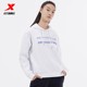 Xtep hooded sweatshirt ກິລາແມ່ຍິງບາດເຈັບແລະສັ້ນທາງເທິງວ່າງ embroidered ພິມ pullover 978328930104