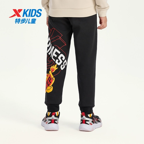 Xtep, летняя одежда, демисезонные детские удерживающие тепло спортивные штаны, подходит для подростков