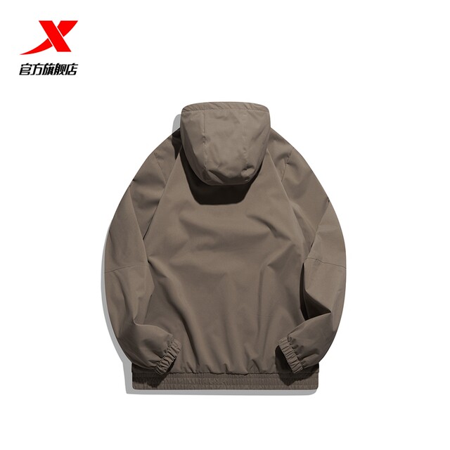 Xtep jacket men's outdoor windbreaker sportswear hooded windproof warm fleece top 978429160220