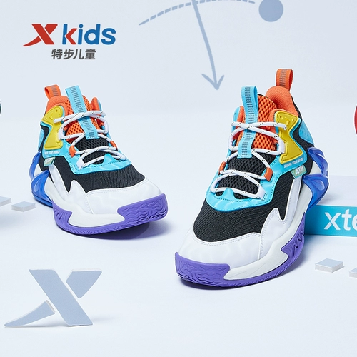 Xtep, детская осенняя летняя баскетбольная форма для мальчиков, дышащая износостойкая спортивная обувь, подходит для подростков