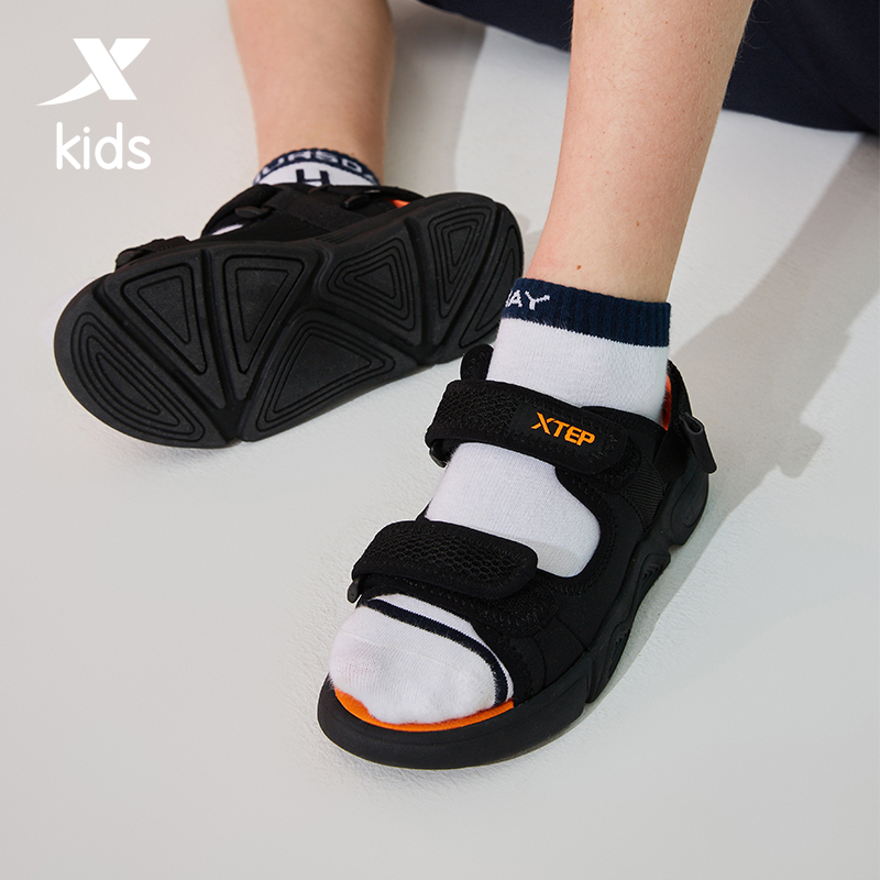 Xtep children's shoes sports shoes 2022 summer new trend all-match shoes boys middle and big children outdoor casual sandals