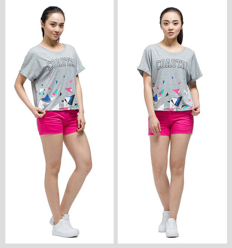 [3 miếng 99 nhân dân tệ] bước đặc biệt thể thao nữ t- shirt mùa hè mới thoải mái thở chạy ngắn tay áo in quần áo của phụ nữ áo ba lỗ nike