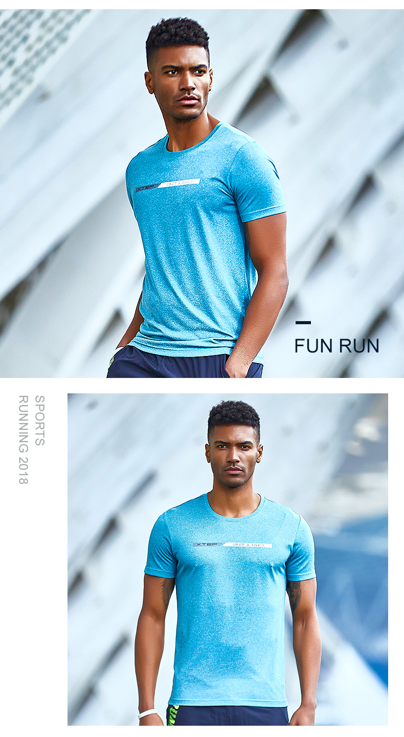 [3 miếng 99 nhân dân tệ] bước đặc biệt ngắn tay T-Shirt nam mùa hè chạy thể thao ánh sáng thoáng khí đan áo 2018 new áo ba lỗ tanktop nam