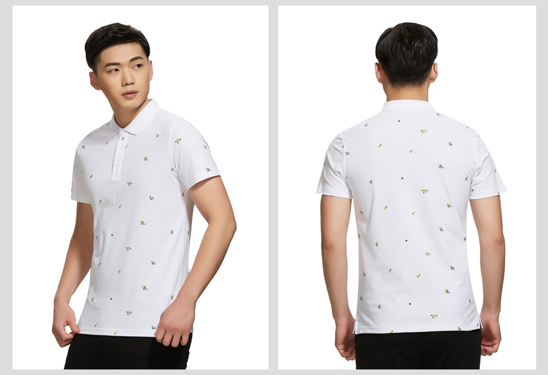 Đặc biệt bước tay ngắn nam ve áo áo sơ mi POLO áo len 2018 hè mới giản dị điểm sóng đôi mẫu áo thun thể thao áo polo zara