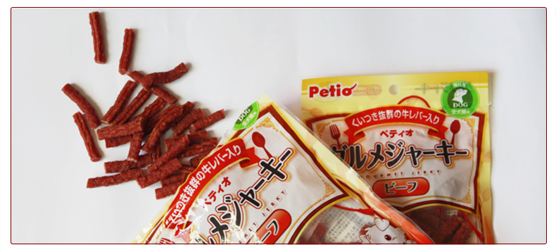 Nhật Bản petio piedio dải thịt ngon 200 gram thú cưng ăn nhẹ dải thịt dài dải thịt chó Keji - Đồ ăn vặt cho chó bánh thưởng cho chó poodle