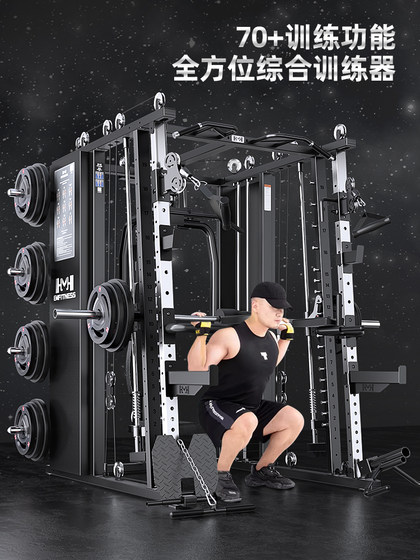 Smith Machine Gantry Fitness Equipment for Home Use, Multifunctional Free Squat Bench Press Rack Combination Comprehensive Training Device