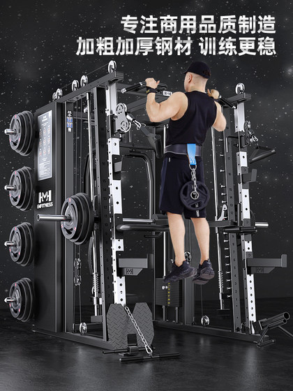Smith Machine Gantry Fitness Equipment for Home Use, Multifunctional Free Squat Bench Press Rack Combination Comprehensive Training Device