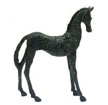 Creative metal horse sculpture candlestick ornaments New Chinese classical model tenant hall tea room soft decoration