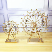 Ferris wheel decoration rotating creative personality Nordic style American TV cabinet decoration Model room entrance decoration