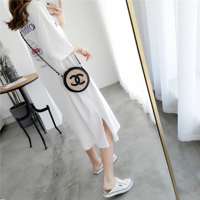 Sleeping Skirt Woman Summer Pure Cotton Short Sleeve Korean version of the long version of the new pyjamas summer 2021 The new pyjamas home clothes